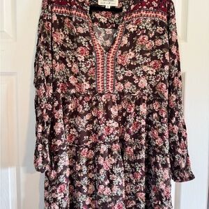 Haley London Long Sleeve Tunic Dress